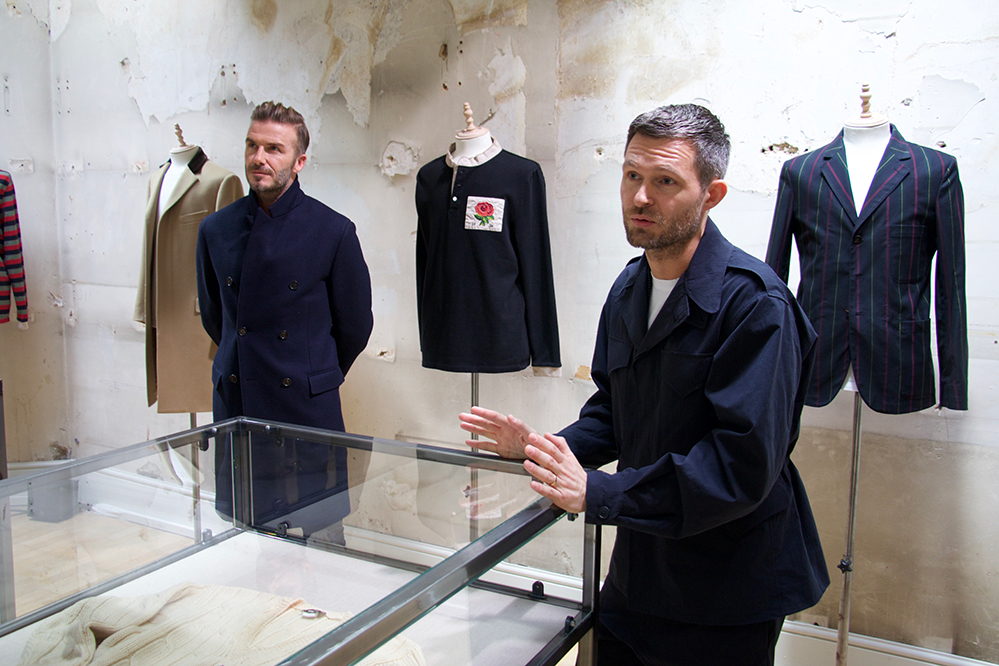Daniel Kearns explains the new Kent & Curwen collection (Photo by Alison Catchpole)